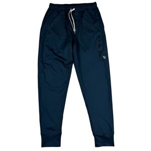 SOLD***Vuori Sunday Performance Jogger Sweatpants Navy Blue Drawstring Mens